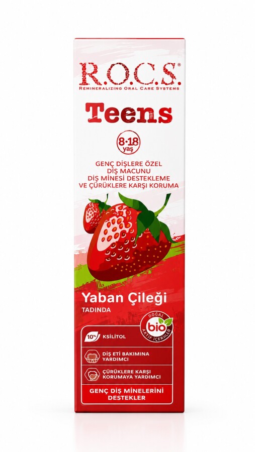 Rocs Teens Yaban Çileği Tadında 8-18 Yaş 60 ml - 1