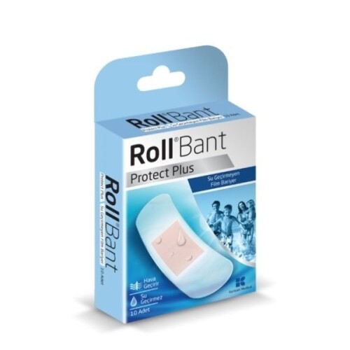 Roll Bant Protect Plus Su Geçirmeyen 10'lu Yara Bandı - Roll