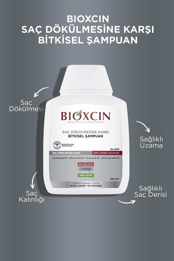 Bioxcin Saç Dökülmesine Karşı Şampuan Normal Ve Kuru Saçlar İçin 300 ml - 5