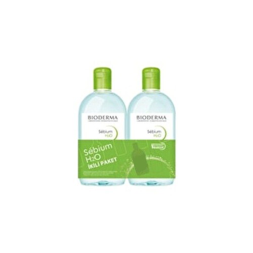 Sebium H2O Yüz ve Makyaj Temizleme Suyu 500 ml İkili Paket - Bioderma