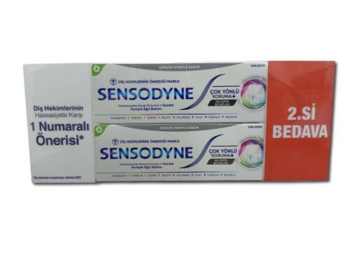 Sensodyne Çok Yönlü Koruma Gelişmiş Beyazlık 50 ml 2'li - Sensodyne