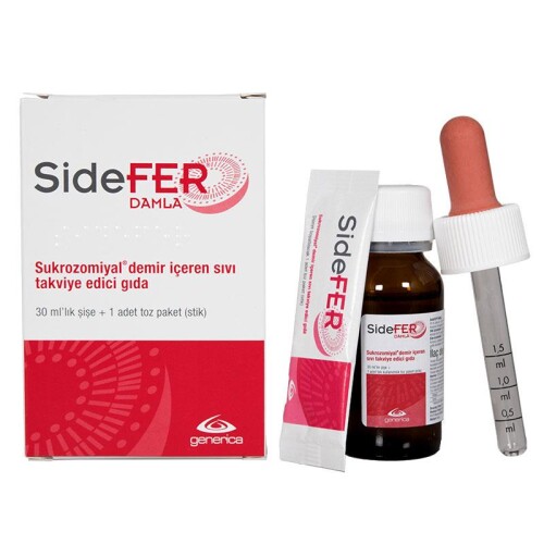 Sidefer Damla Takviye Edici Gıda 30ml Şişe + 1 Adet Toz - Generica