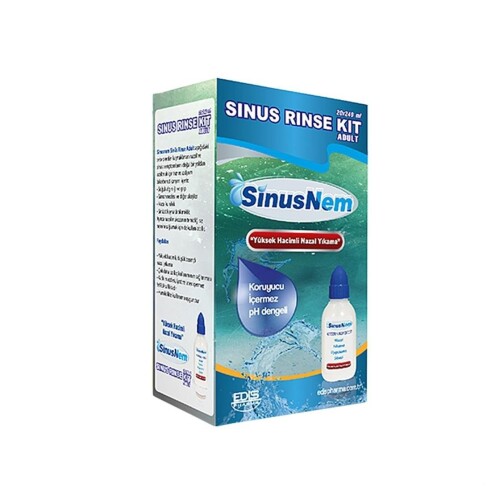 Sinusnem Sinus Rinse Kit Yetişkin 20 x 240 Ml - Edis Pharma