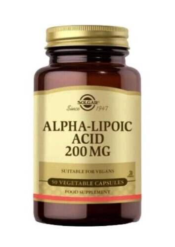 Solgar Alpha-Lipoic Acid 200 mg Takviye Edici Gıda 50 Kapsül - Solgar