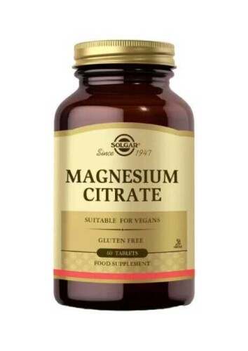 Solgar Magnesium Citrate 200 mg 60 Tablet - Solgar