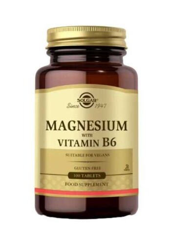 Solgar Magnesium With Vitamin B6 100 Tablet - Solgar