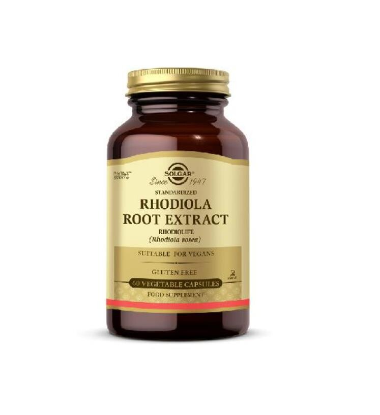 Solgar Rhodiola Root Extract Takviye Edici Gıda 60 Kapsül - 1