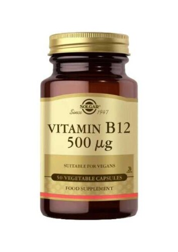Solgar Vitamin B-12 500 mcg 50 Kapsül - Solgar