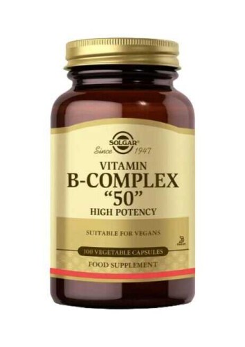Solgar Vitamin B- Complex 50 100 Kapsül - Solgar