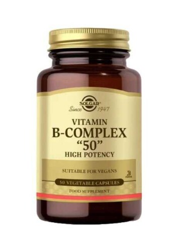 Solgar Vitamin B- Complex-50 Takviye Edici Gıda 50 Kapsül - Solgar