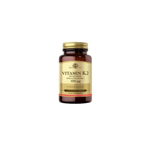 Solgar Vitamin K2 Takviye Edici Gıda 100 mcg 50 Kapsül - Solgar