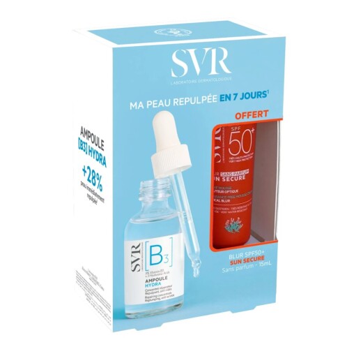 SVR B3 Hydra Ampoule 30ml & Sun Secure Blur SPF50+ 15ml - SVR