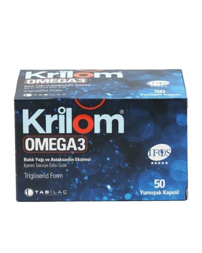Tab İlaç Krilom Omega 3 Balık Yağı 50 Kapsül - Tab İlaç