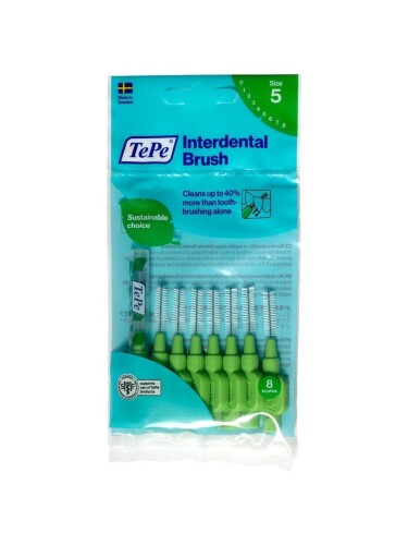 Tepe Arayüz Fırçası Yeşil 0.8 Mm 8li - Tepe