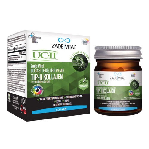 Tip 2 Collagen Takviye Edici Gıda 30 Bitkisel Sert Kapsül - Zade Vital