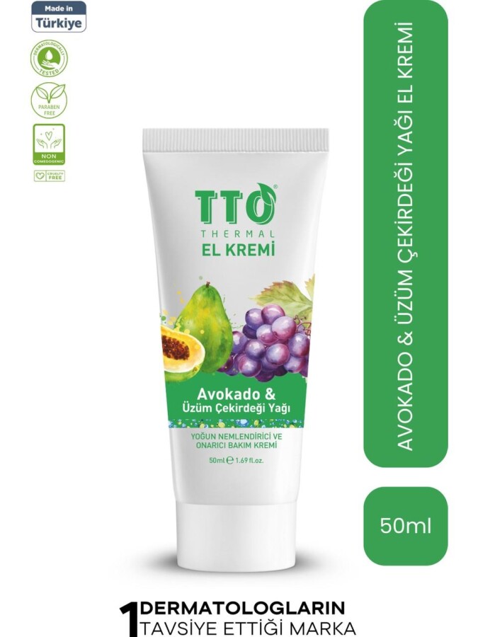 TTO El Kremi Avokado ve Üzüm Çekirdeği Yağı 50 ml - 1