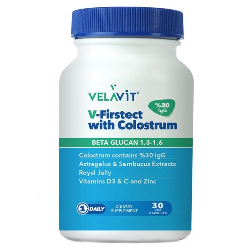 V-Firstect with Colostrum Takviye Edici Gıda 30 Kapsül - Velavit