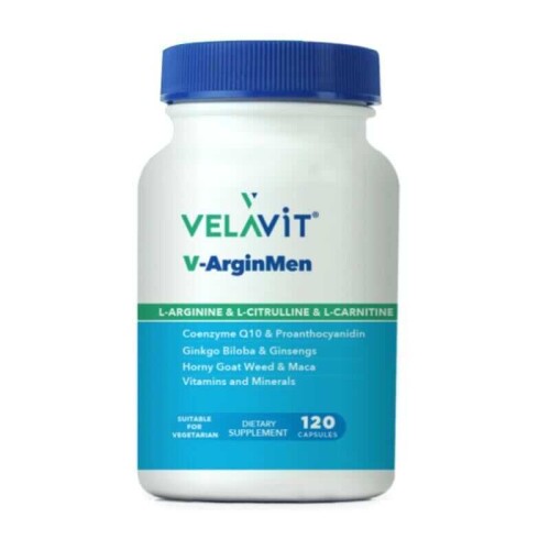 Velavit V-ArginMen Takviye Edici Gıda 120 Kapsül - Velavit