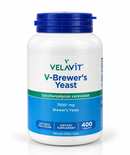 Velavit V-Brewers Yeast Takviye Edici Gıda 400 Tablet - Velavit