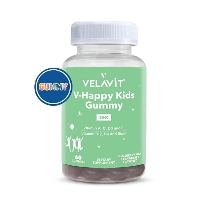 Velavit V-Happy Kids Gummy 60 Çiğnenebilir Form - 1