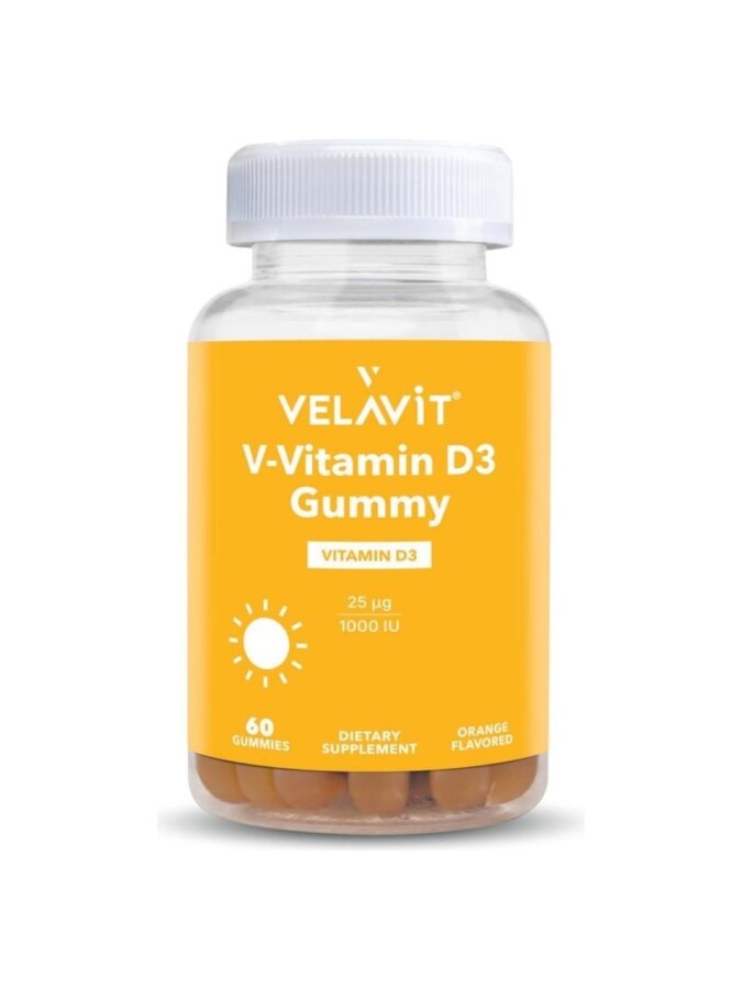 Velavit V-Vitamin D3 Gummy 60 Çiğnenebilir Form - 1