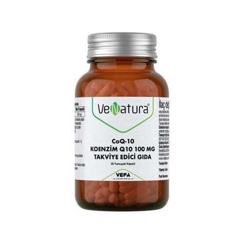 Venatura CoQ-10 Koenzim Q10 100 mg Takviye Edici Gıda 30 Kapsül - Vefa