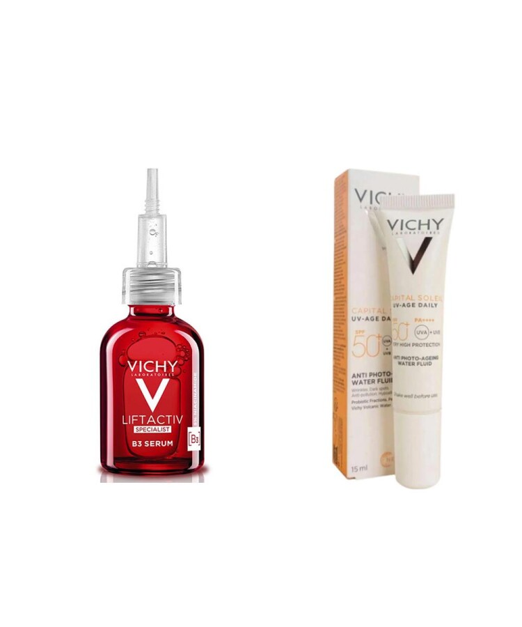 Vichy Liftactiv Specialist B3 Serum 30 ml + Capital Soleil Uv Age Daily Spf 50 15 ml - 1