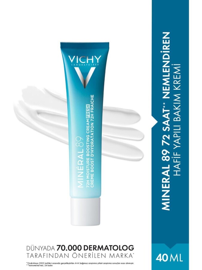 Vichy Mineral 89 Creme Boost 72 Saate Kadar Nemlendiren Bakım Kremi 40 Ml - 1