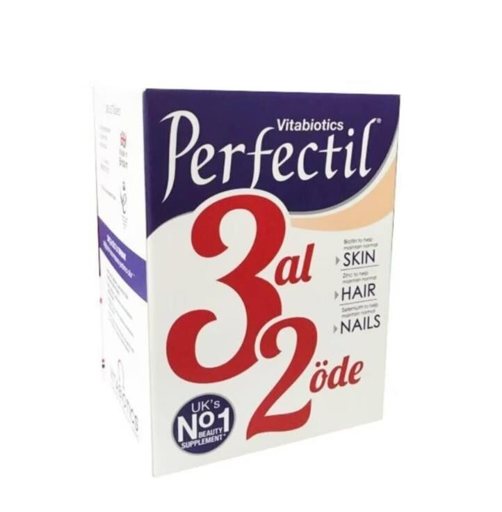 Vitabiotics Perfectil 30 Tablet Vitamin Takviyesi 3 Al 2 Öde - 1