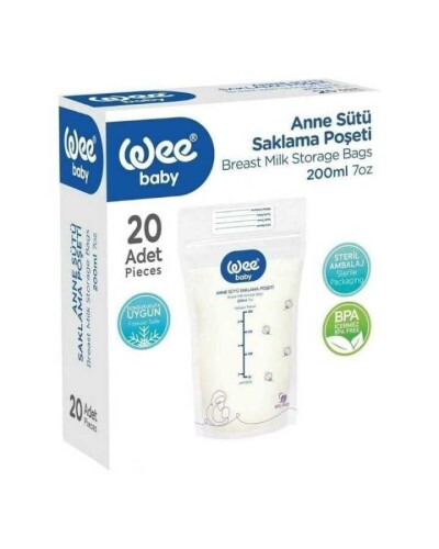 Wee Anne Sütü Saklama Poşeti 20'li - Wee Baby