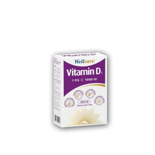Wellcare Vitamin D3 1000 IU Sprey 30 ml - Wellcare