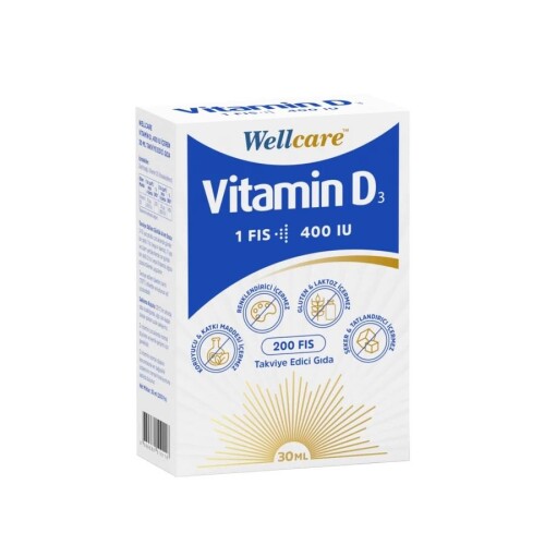 Wellcare Vitamin D3 400 IU Sprey 30 ml - Wellcare