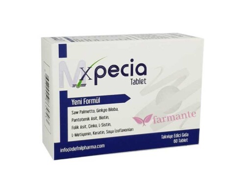 Xpecia Erkek Tipi Saç Dokulmesi İçin Bitkisel Tablet - Xpecia