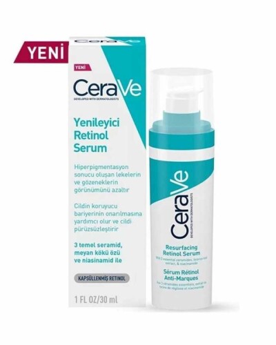 Yenileyici Retinol Serum Yağlı ve Düzensiz Ciltler İçin 30 ml - Cerave
