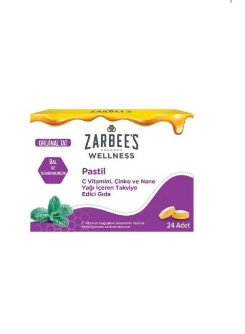 Zarbee's C Vitamini,Çinko ve Nane Yağı İçeren Pastil 24lü - 1